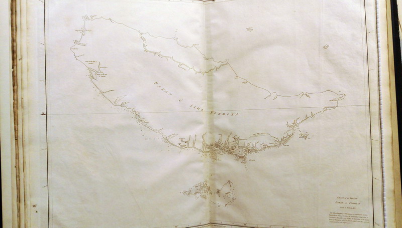 1792西班牙人繪製台灣地圖